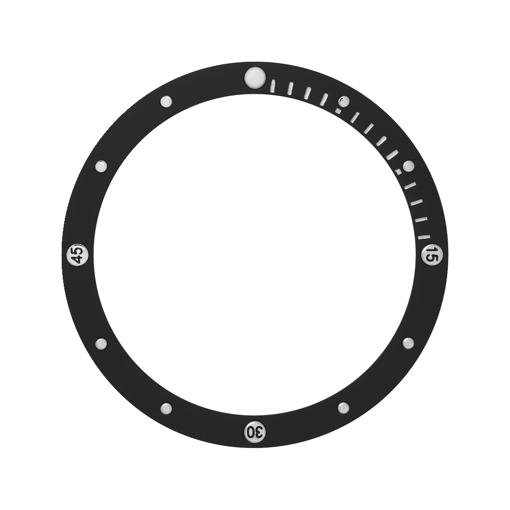 Namoki SKX007/SRPD Steel Bezel Insert: Nautical Black — Bezel Insert