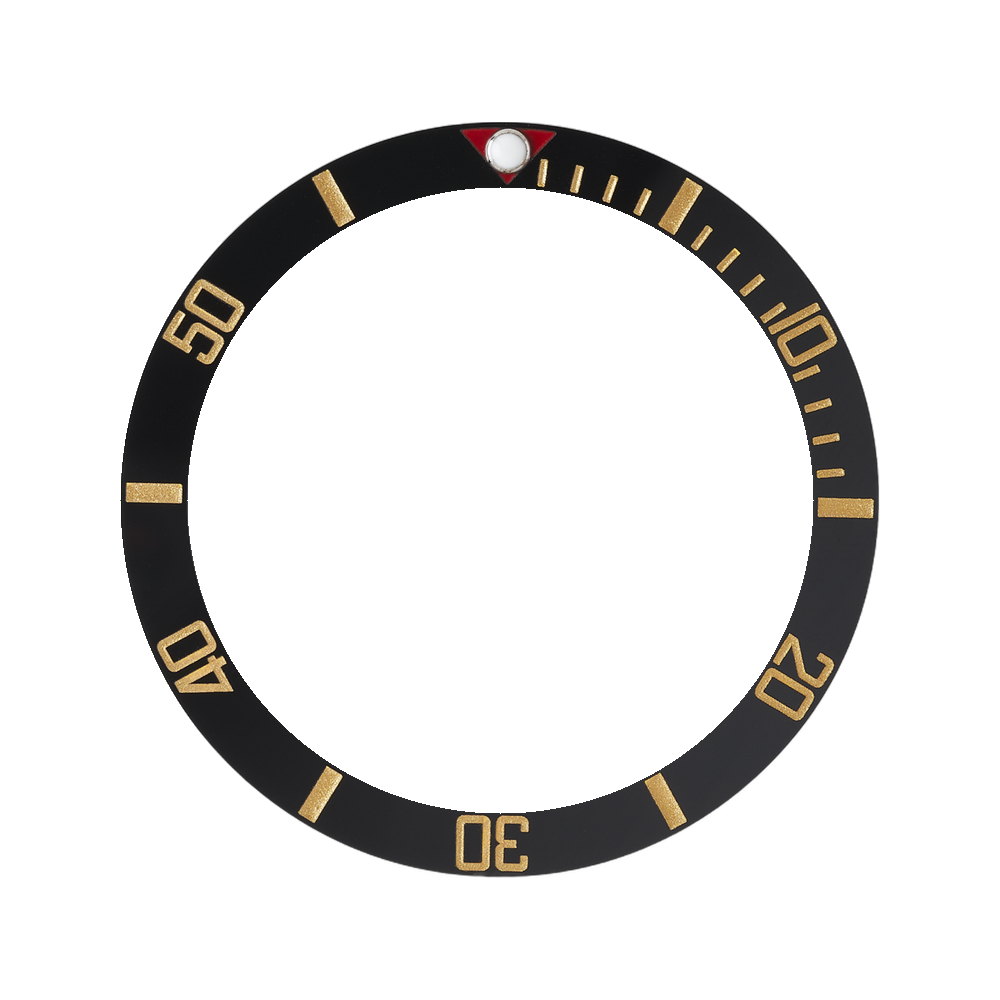 Namoki SKX013 Ceramic Bezel Insert: BB58 style Black/Gold — Bezel Insert