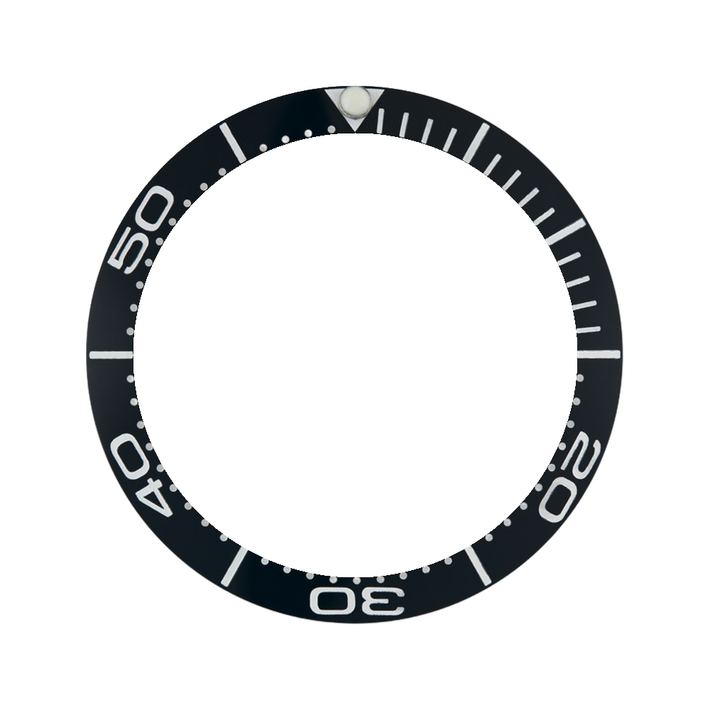 Namoki SKX013 Ceramic Bezel Insert: SMP style Black/White — Bezel Insert