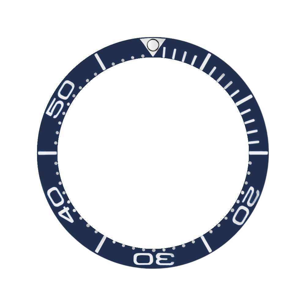Namoki SKX013 Ceramic Bezel Insert: SMP style Blue/White — Bezel Insert