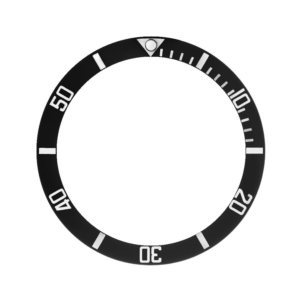 Namoki SKX013 Ceramic Bezel Insert: Sub style Black/White — Bezel Insert