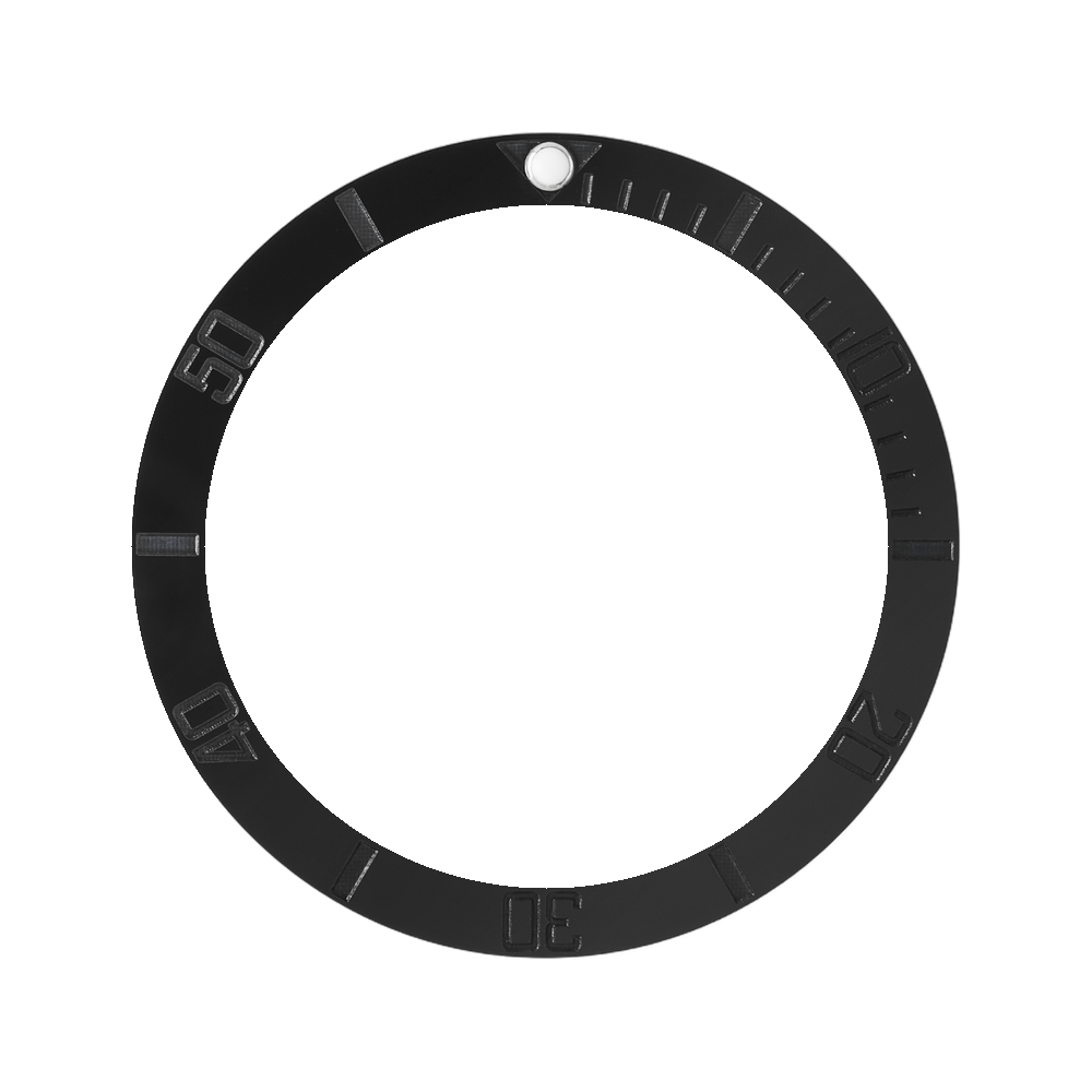Namoki SKX013 Ceramic Bezel Insert: Sub Style Stealth — Bezel Insert