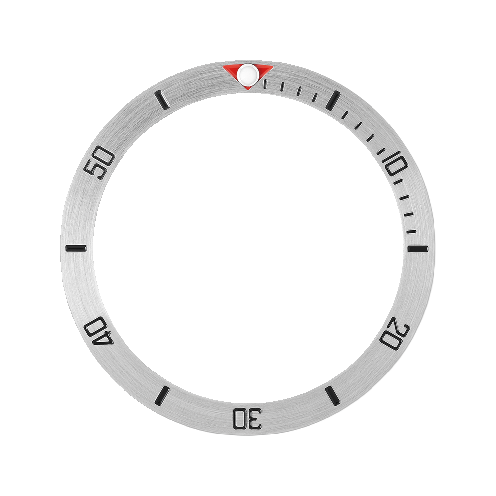 Namoki SKX013 Steel Bezel Insert: BB Style Red — Bezel Insert