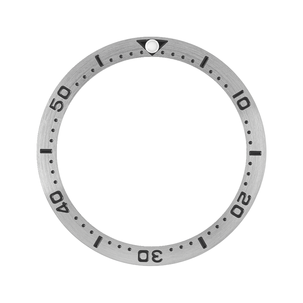 Namoki SKX013 Steel Bezel Insert: Seiko Style Black — Bezel Insert