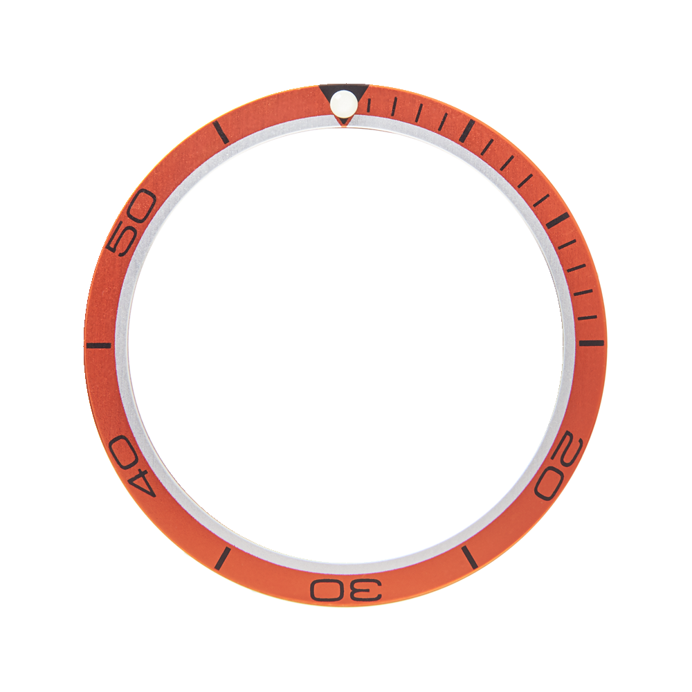 Namoki SKX007/SRPD Aluminium Bezel Insert: PO Style Orange — Bezel Insert