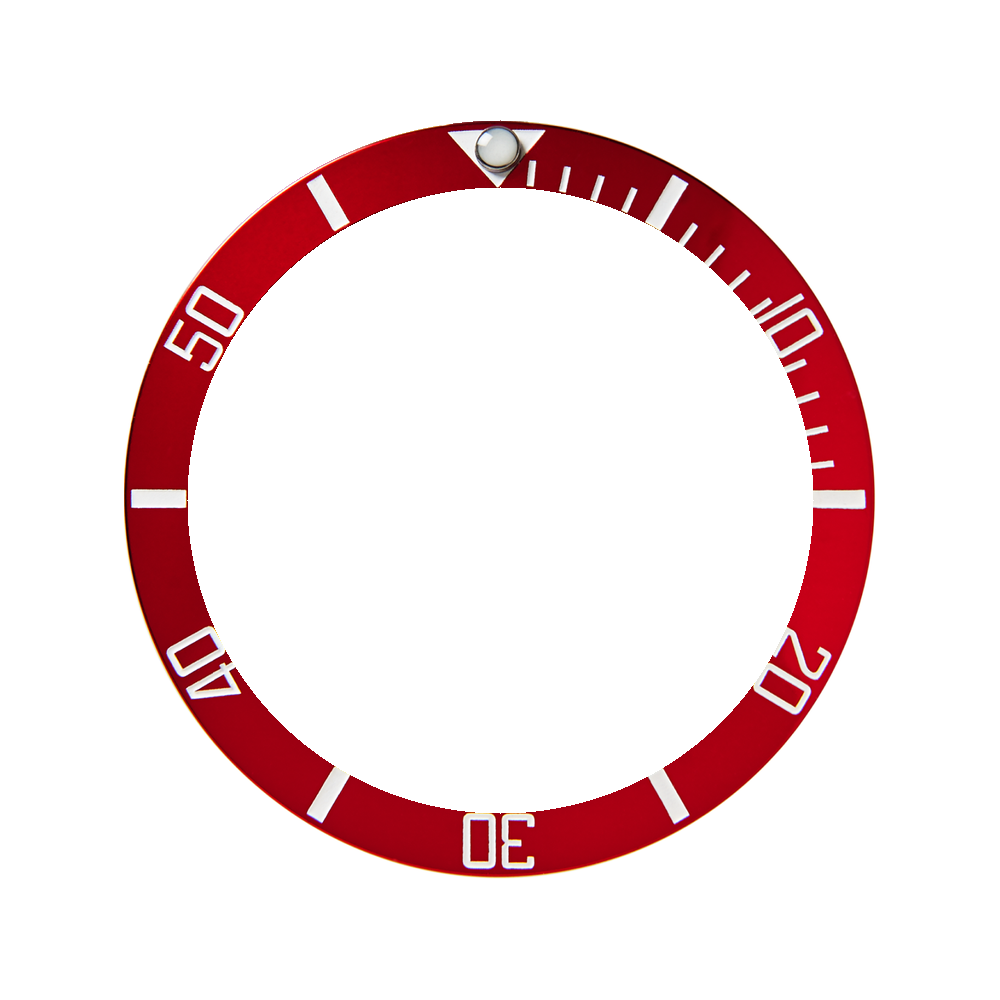 Namoki SKX007/SRPD Aluminium Bezel Insert: Sub style Red/White — Bezel Insert