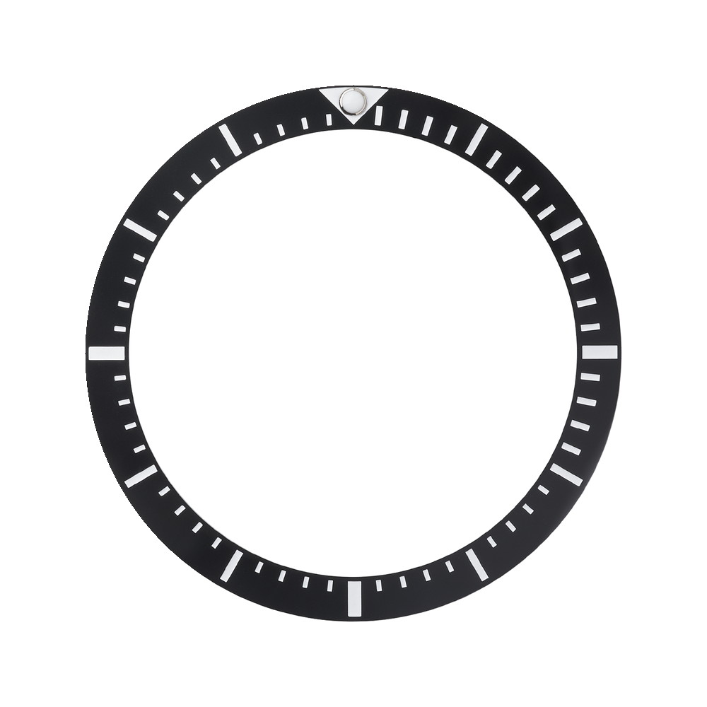 Namoki SKX007/SRPD Ceramic Bezel Insert: DSSD Style Black — Bezel Insert