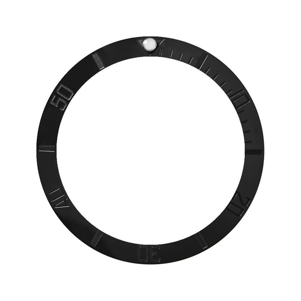 Namoki SKX007/SRPD Ceramic Bezel Insert: Sub style Stealth — Bezel Insert