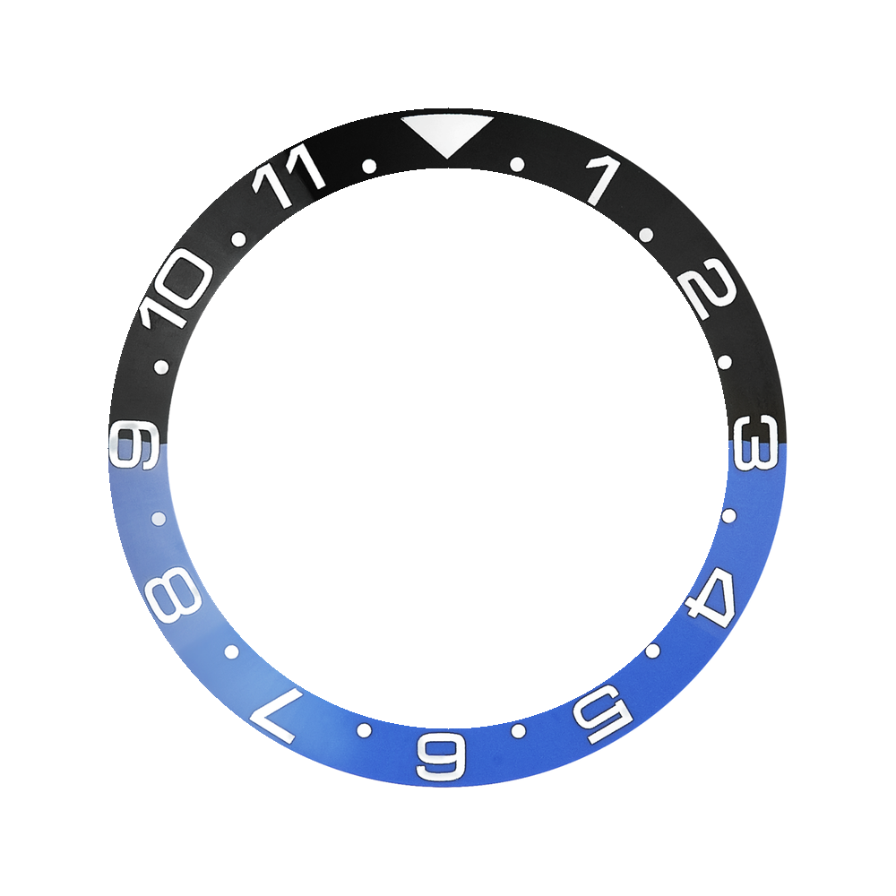 Namoki SKX007/SRPD Lumed Ceramic Bezel Insert: Dual Time style Batman — Bezel Insert