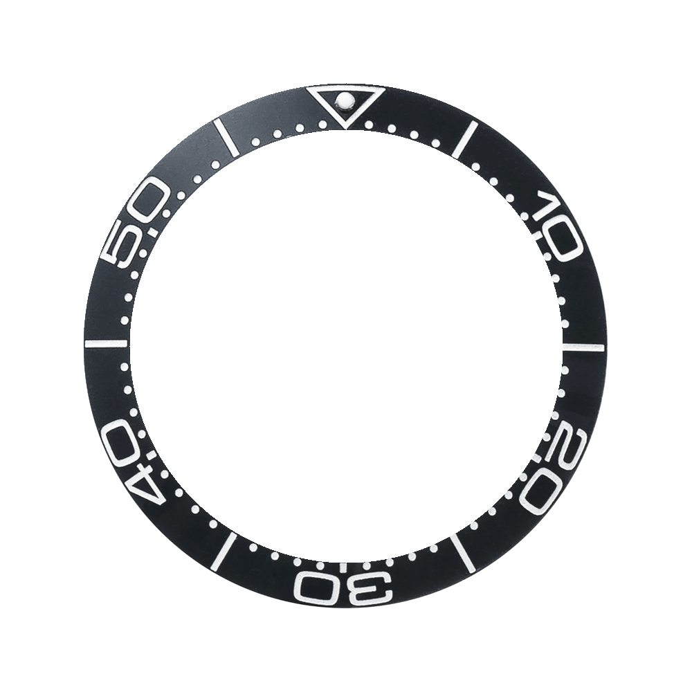 Namoki SKX007/SRPD Lumed Ceramic Bezel Insert: SMP style Black/White Mk2 — Bezel Insert