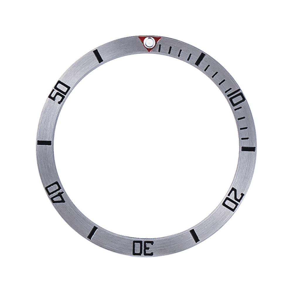 Namoki SKX007/SRPD Steel Bezel Insert: BB Style Red — Bezel Insert