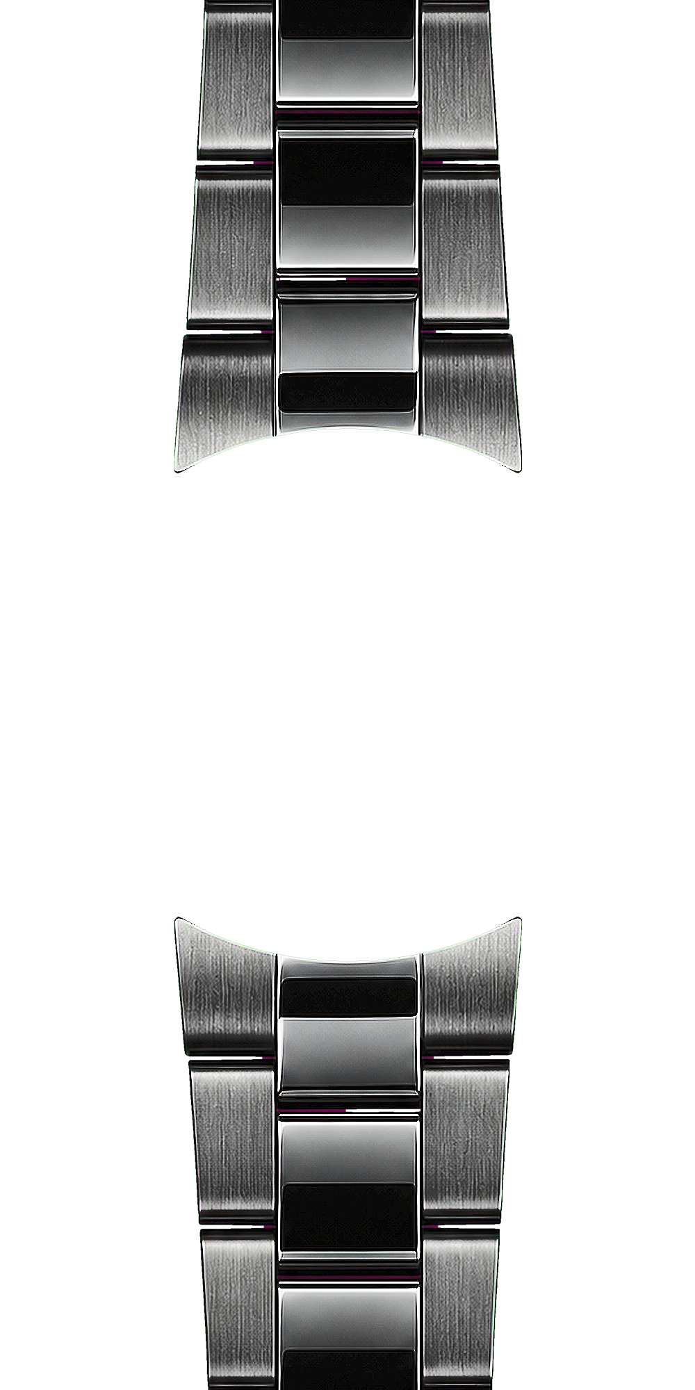 Lucius Atelier Oyster Bracelet 20/18mm [Mid-Polished] (DLC BLACK EDITION) — Bracelet