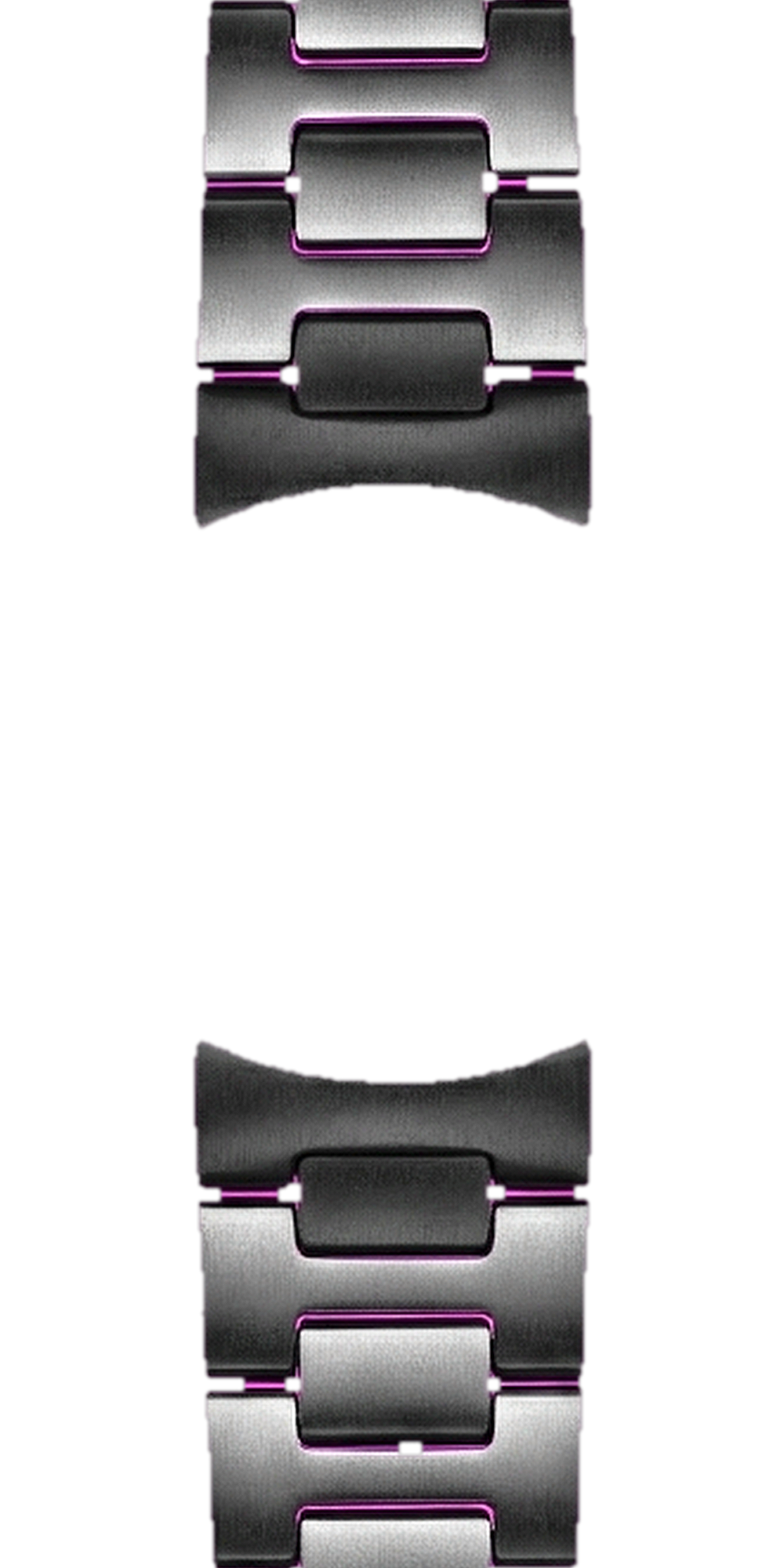 Namoki NMK961/962 Watch Bracelet: H-Link Matte Black — Bracelet