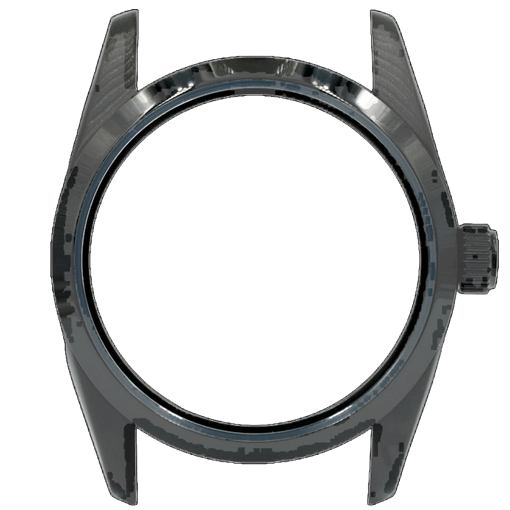 Lucius Atelier Explorer Watch Case - 36mm [ULTRA THIN DLC BLACK EDITION] — Case