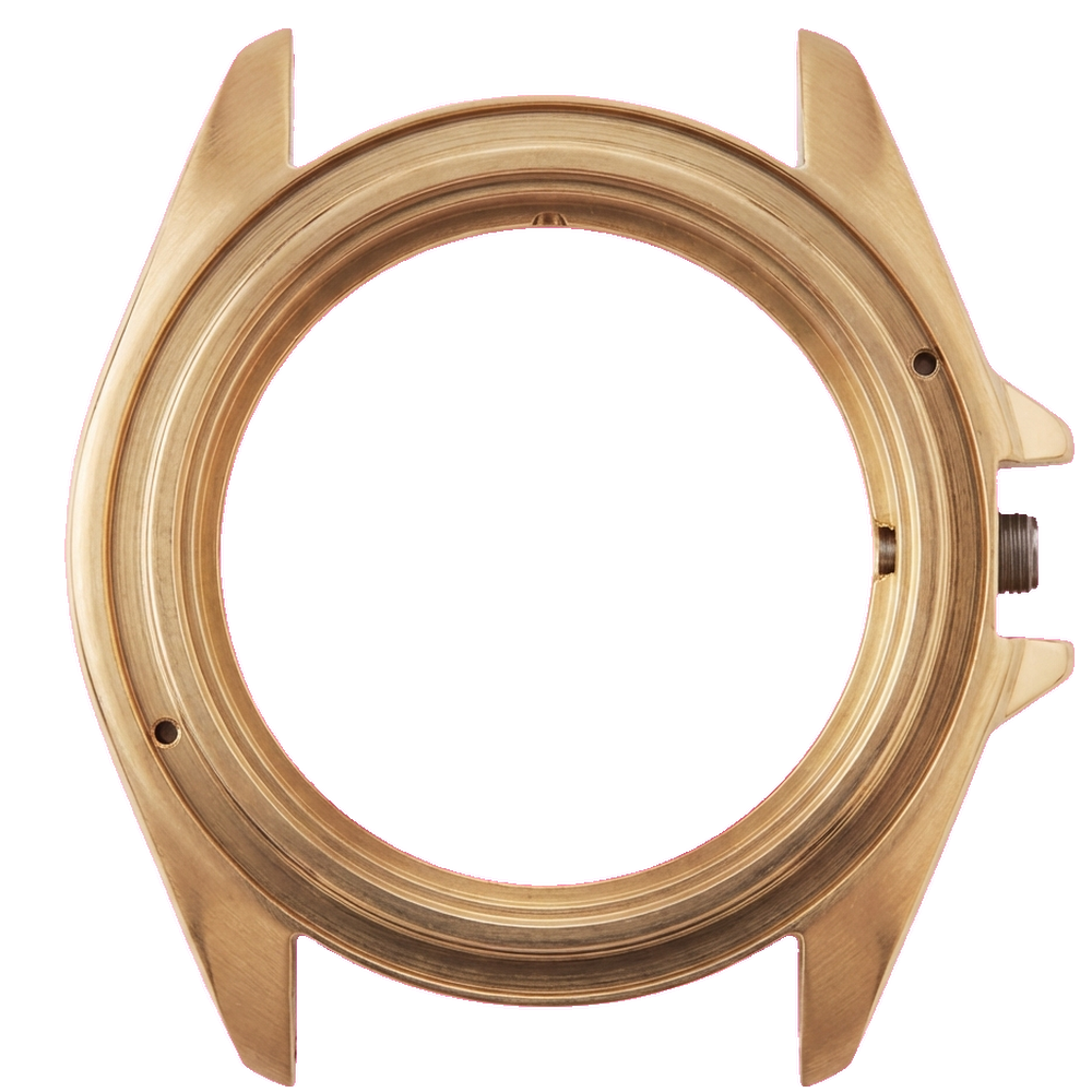 Namoki NMK904 3 O'Clock SKX007/SRPD Watch Case: Polished Gold Finish — Case