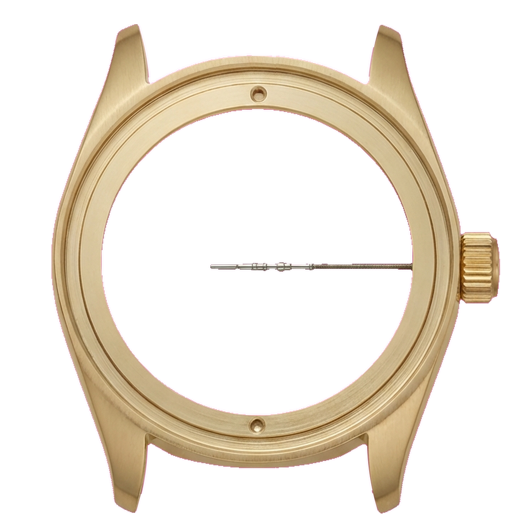 Namoki NMK923 3 O'clock No Crown Guard SRPE Watch Case: Gold Finish — Case