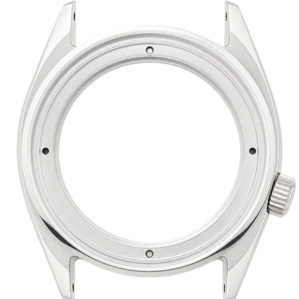 Namoki NMK923 3 O'clock No Crown Guard SRPE Watch Case: Polished Finish — Case