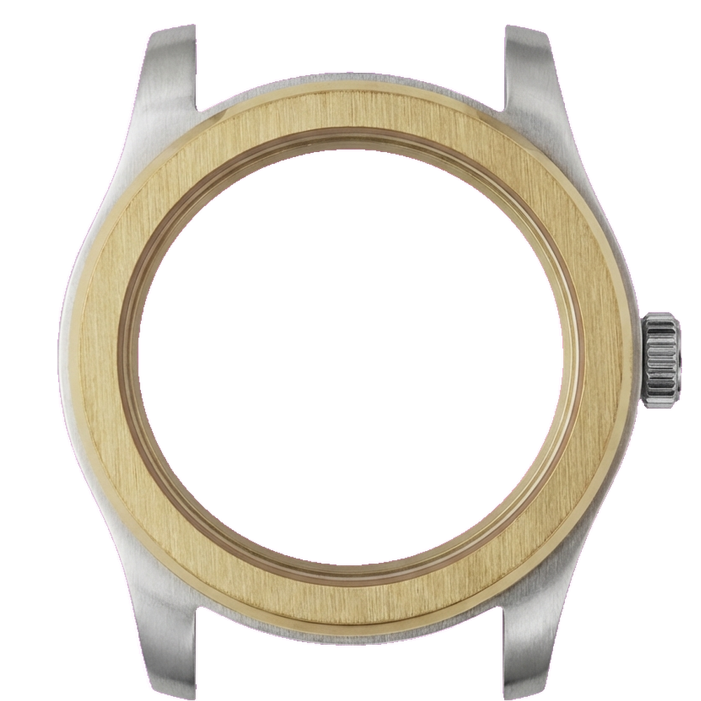 Namoki NMK931 Field Watch Case Bundle: Gold/Steel Finish — Case