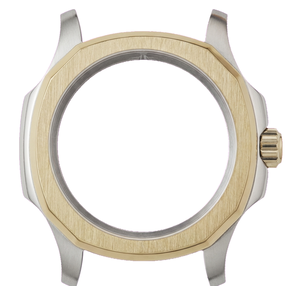 Namoki NMK935 Nautilus Watch Case Mk 2: Two-Tone Gold Finish — Case
