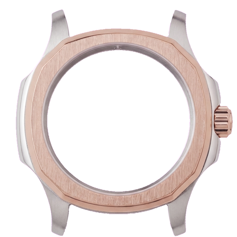 Namoki NMK935 Nautilus Watch Case Mk 2: Two-Tone Rose Gold Finish — Case