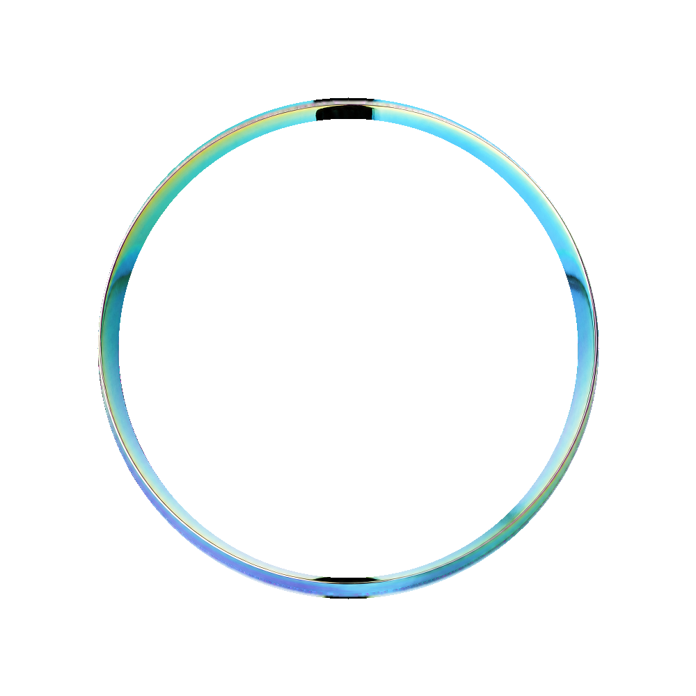 Namoki SKX007/SRPD Chapter Ring: Rainbow Polished Finish — Chapter Ring