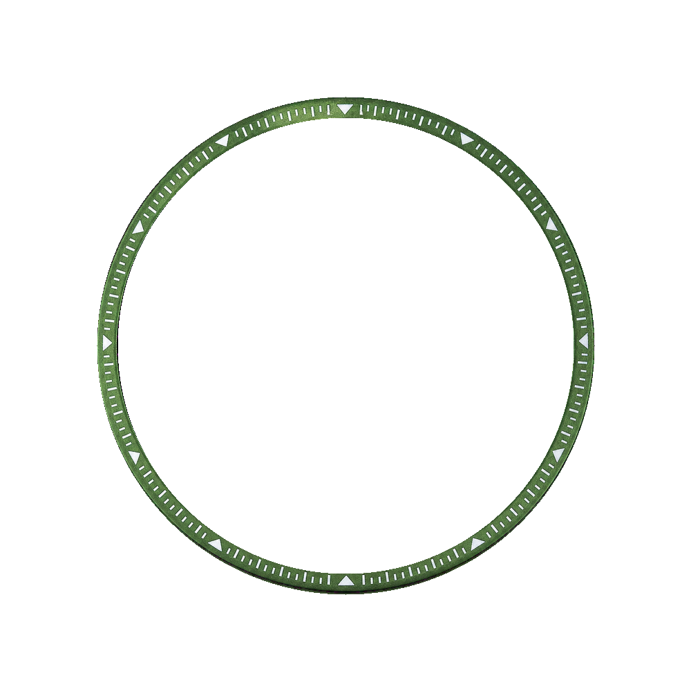 Namoki SKX007/SRPD Angled Chapter Ring: Arrows Style Green — Chapter Ring