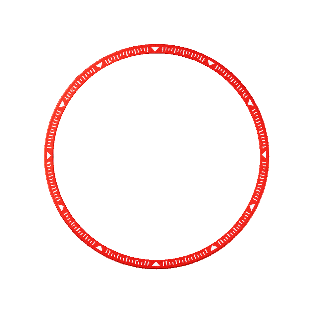 Namoki SKX007/SRPD Angled Chapter Ring: Arrows Style Red — Chapter Ring