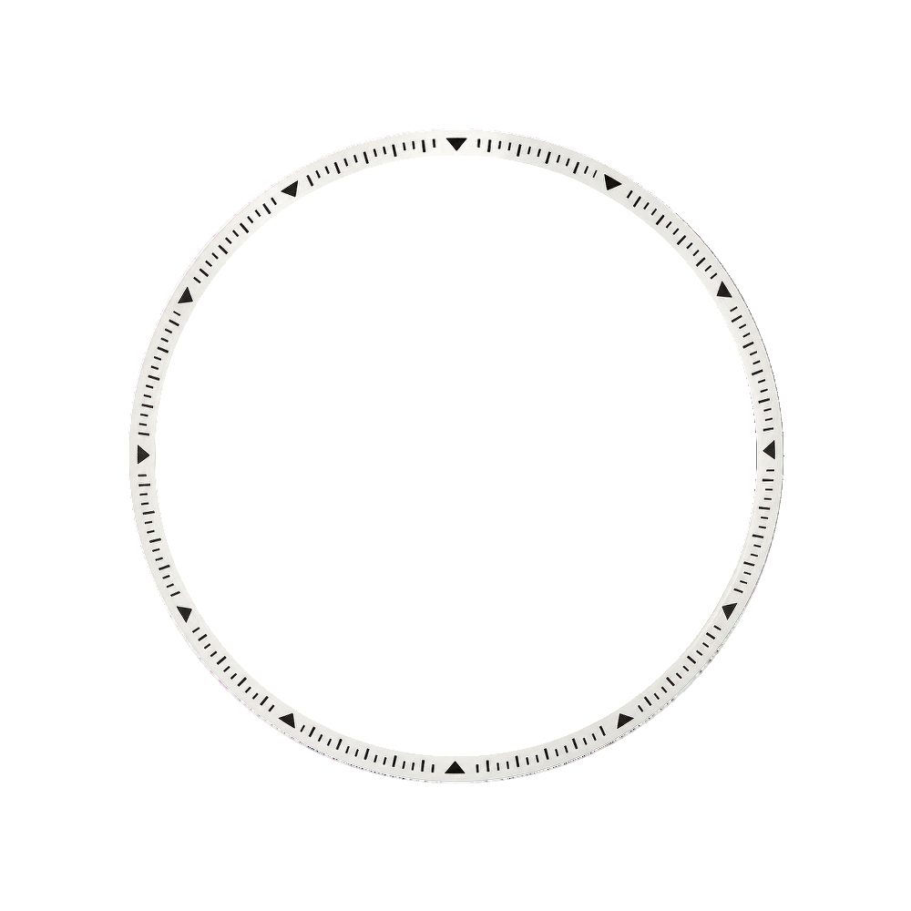 Namoki SKX007/SRPD Angled Chapter Ring: Arrows Style Silver — Chapter Ring