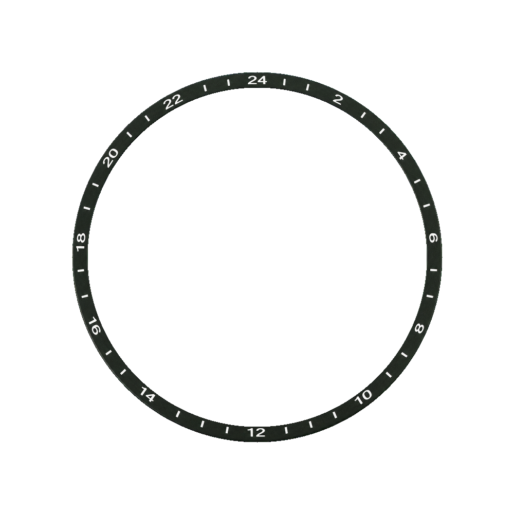 Namoki SKX007/SRPD Chapter Ring: GMT Black Finish — Chapter Ring