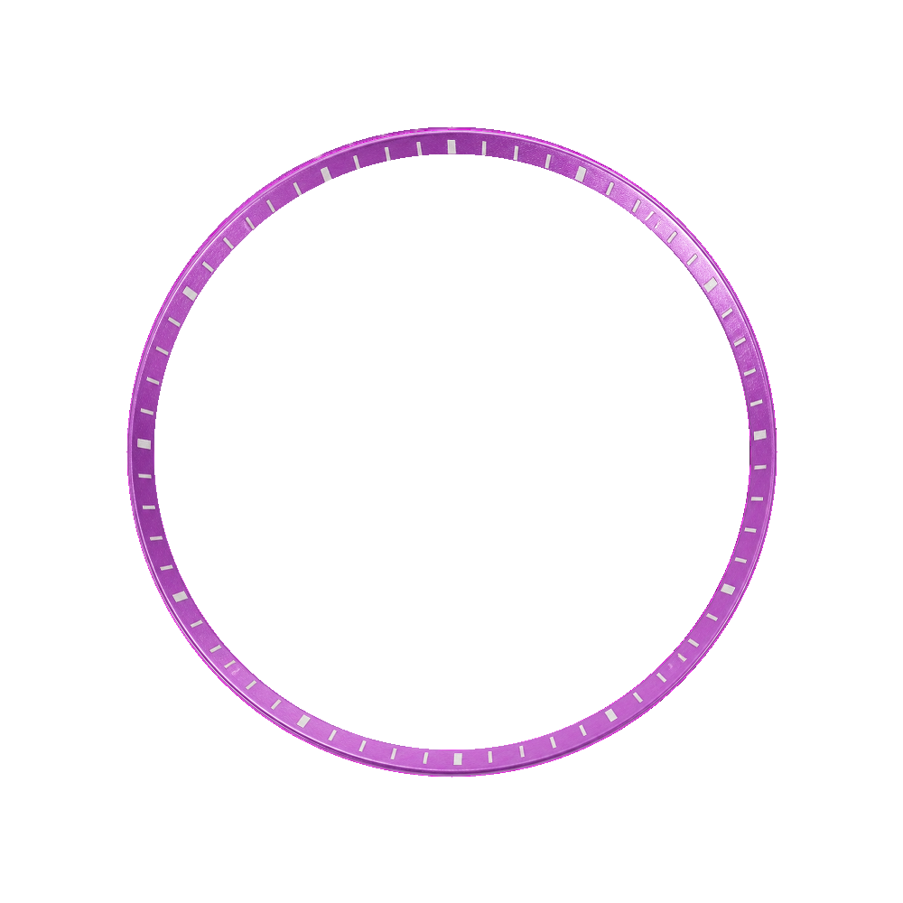 Namoki SKX007/SRPD Chapter Ring: Purple Finish with White Markers — Chapter Ring