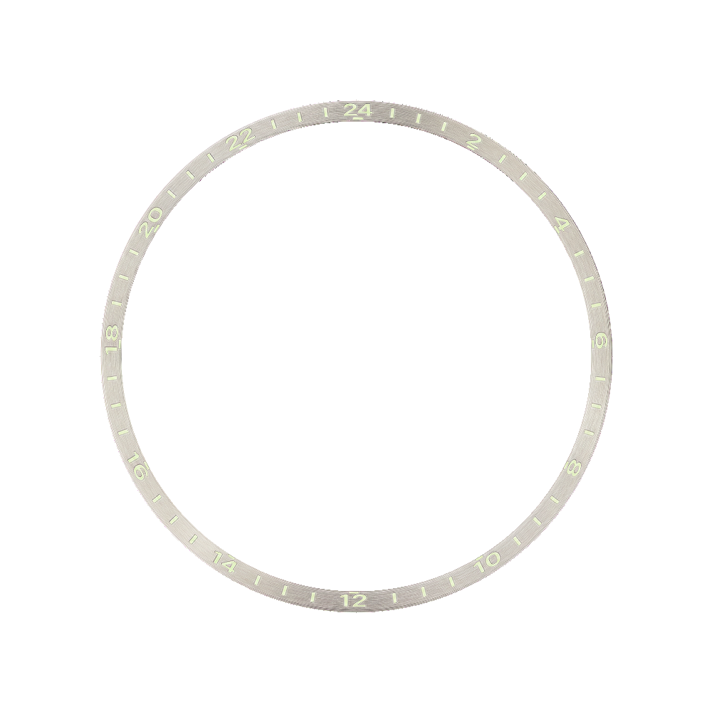 Namoki SKX007/SRPD Lumed Chapter Ring: GMT Brushed Finish — Chapter Ring