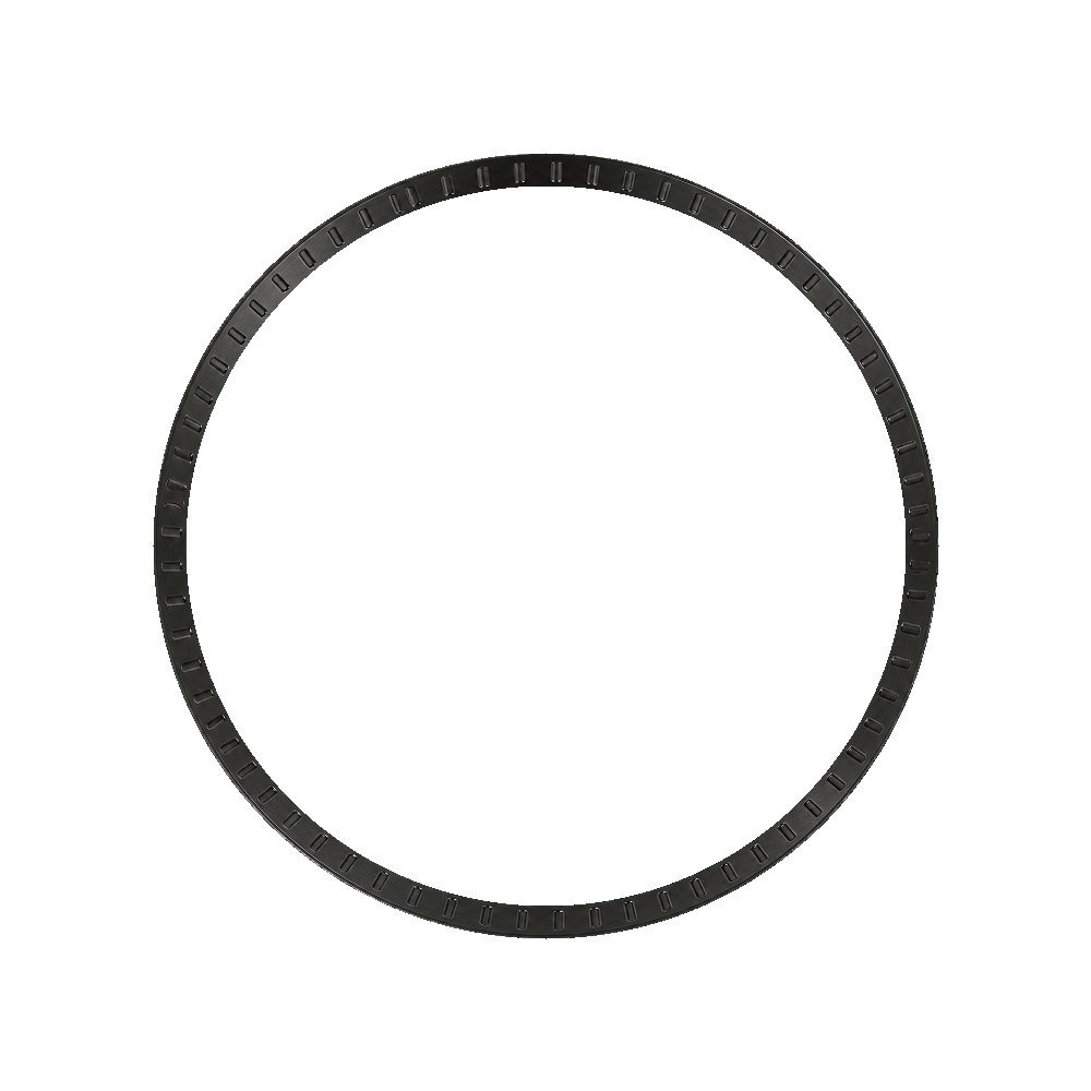 Namoki SKX007/SRPD Chapter Ring: Brushed Black Finish with Markers — Chapter Ring