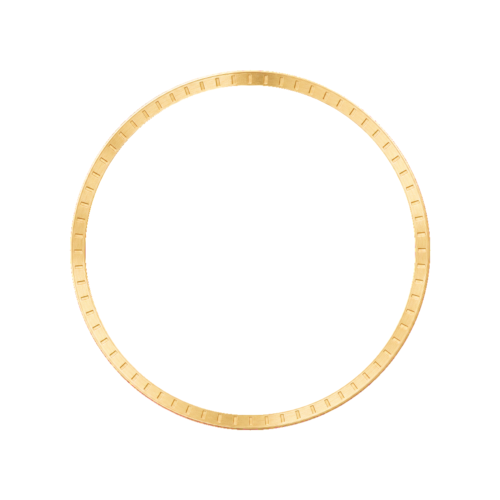 Namoki SKX007/SRPD Chapter Ring: Brushed Gold Finish with Laser Etched Markers — Chapter Ring