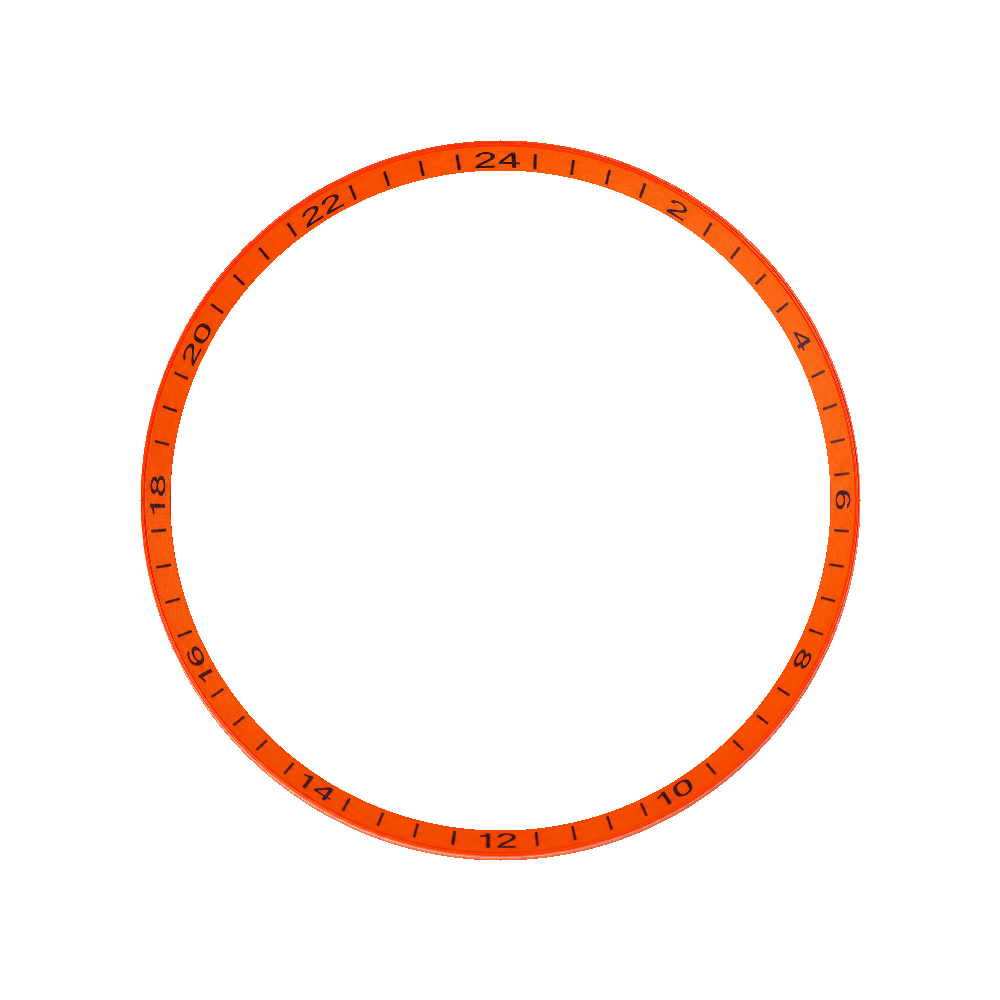 Namoki SRPE Chapter Ring: GMT Orange Finish — Chapter Ring