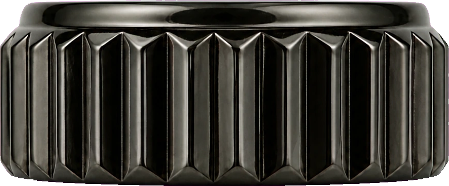 Namoki SKX007 Crown: Polished Black Finish — Crown
