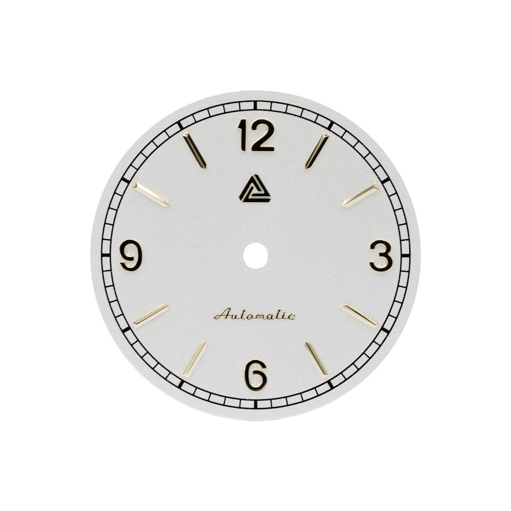 Lucius Atelier 1908 Dial - Yellow Gold Indices (No Date) — Dial