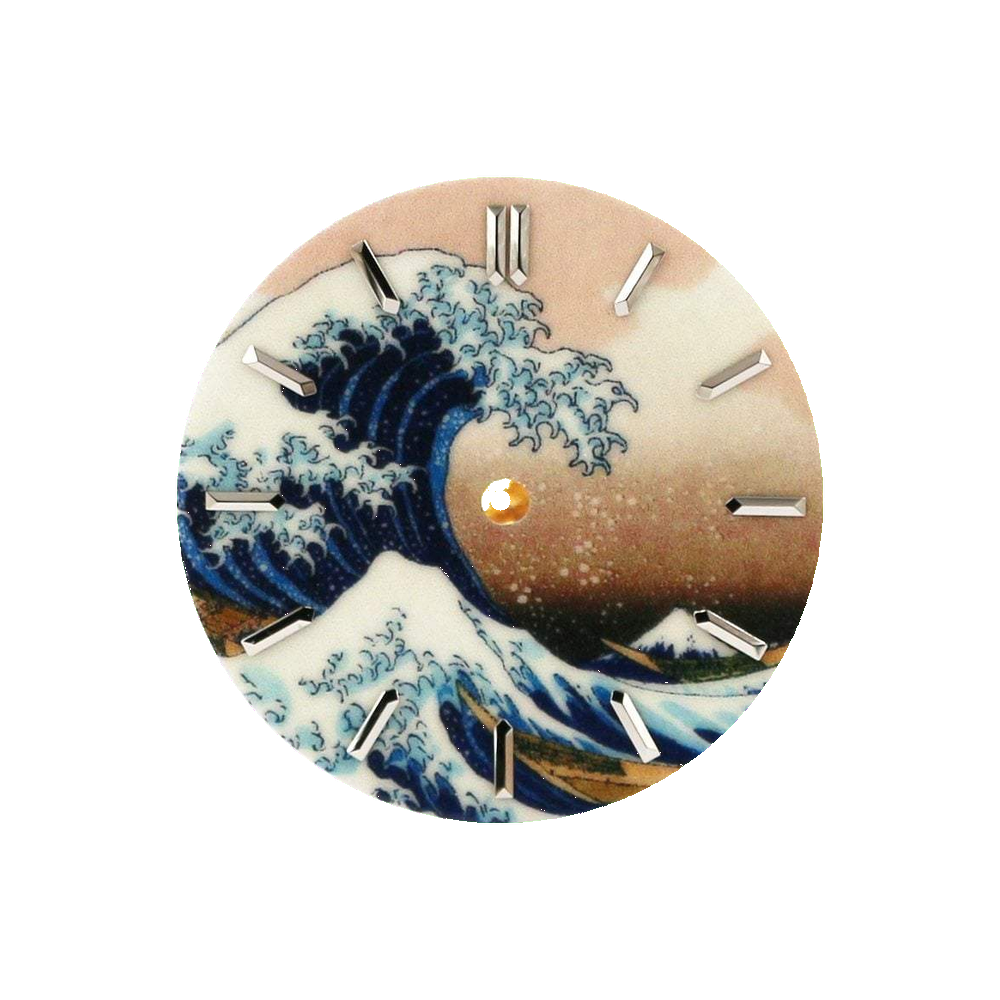 Lucius Atelier Luminous The Great Wave off Kanagawa Dial (No Date) — Dial