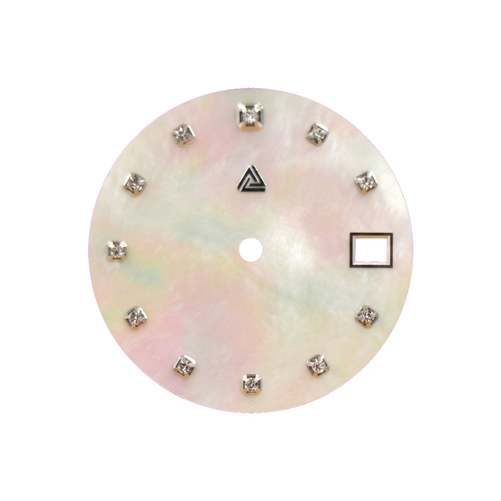 Lucius Atelier Mother of Pearl Dial - Natural / Swarovski Edition (Date) — Dial