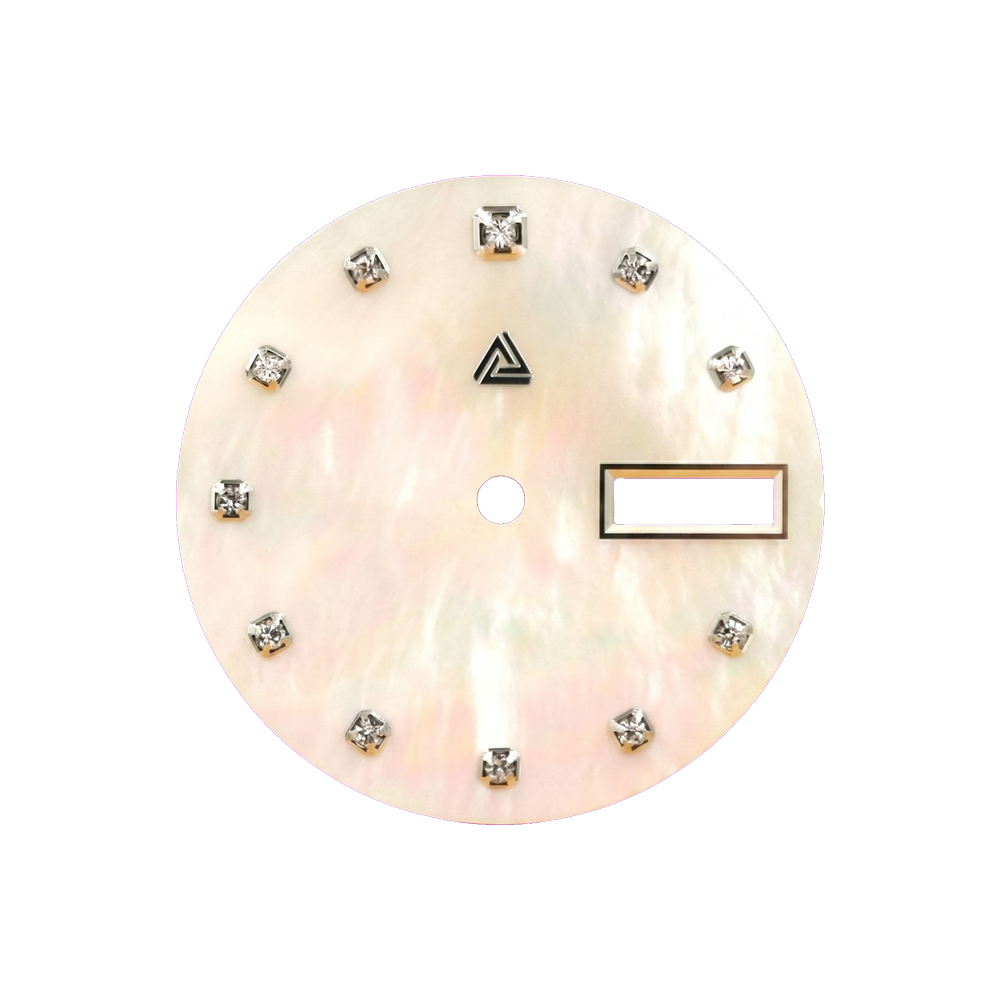Lucius Atelier Mother of Pearl Dial - Natural / Swarovski Edition (Day Date) — Dial