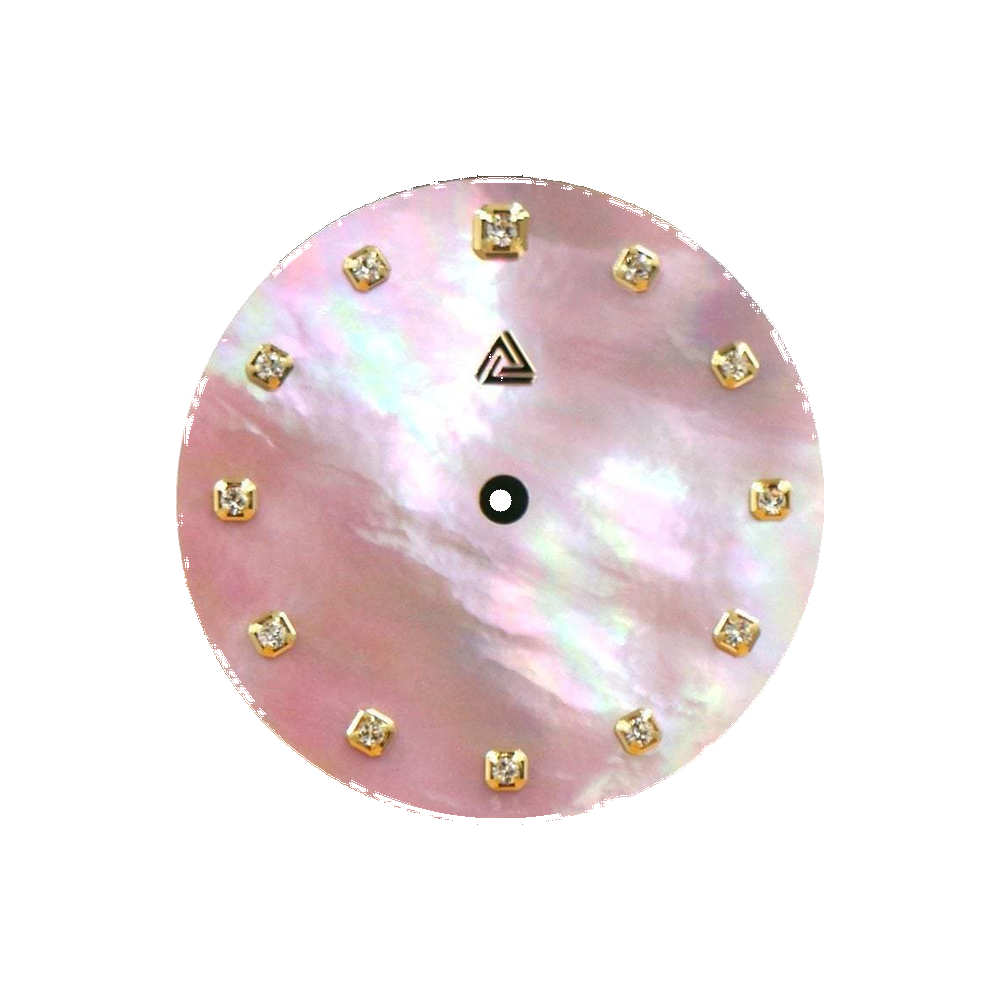 Lucius Atelier Mother of Pearl Dial - Pink / Swarovski Edition (No Date) — Dial