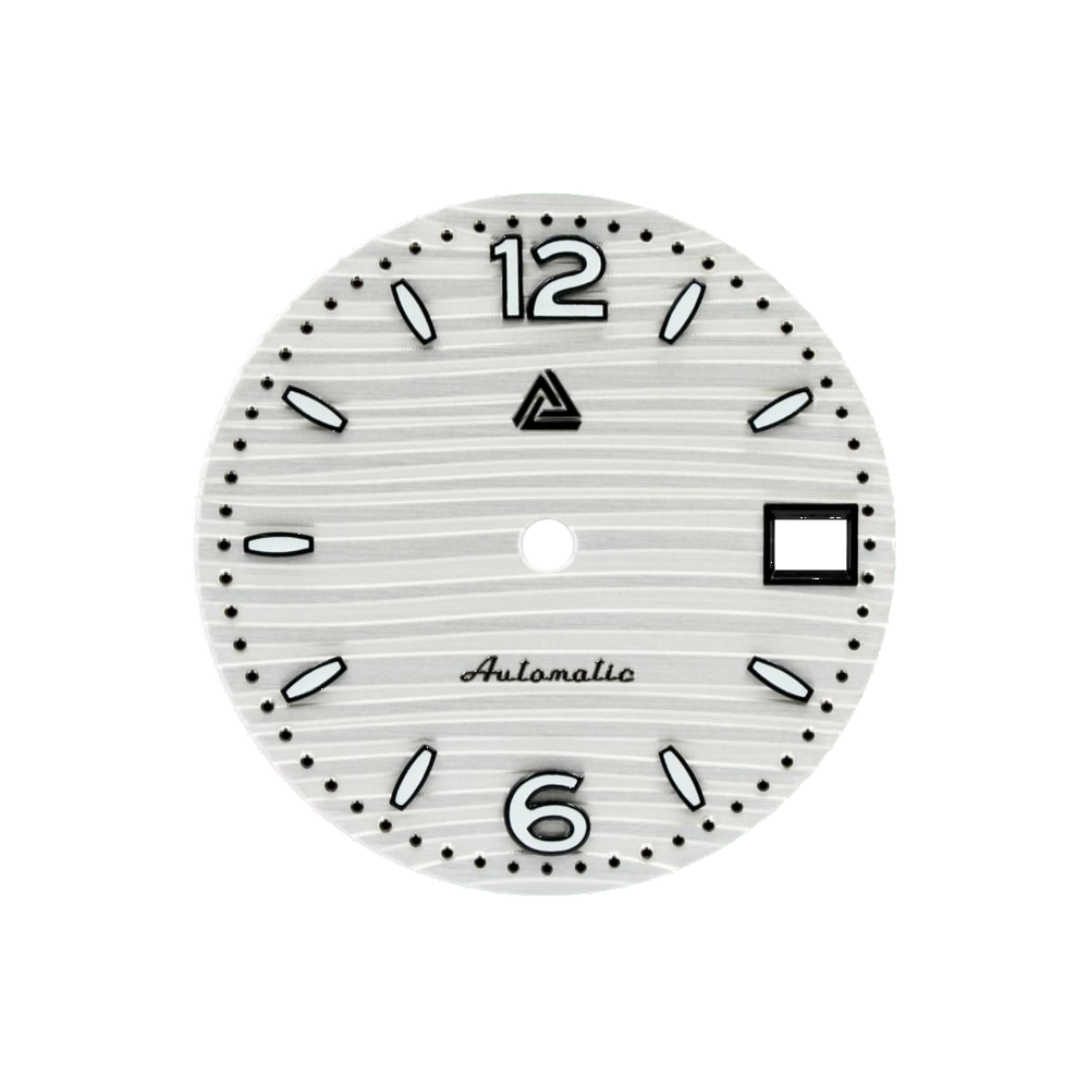 Lucius Atelier Nautilus Arctic White Dial (Date) — Dial