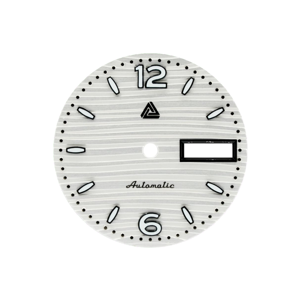 Lucius Atelier Nautilus Arctic White Dial (Day Date) — Dial