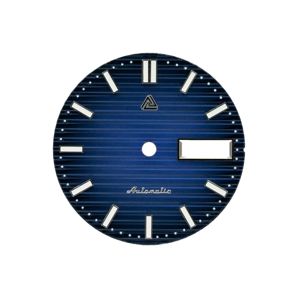 Lucius Atelier Nautilus Deep Blue Sunburst Dial (Day Date) — Dial