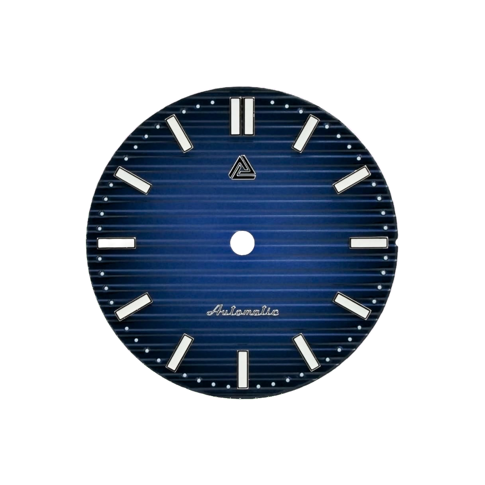 Lucius Atelier Nautilus Deep Blue Sunburst Dial (No Date) — Dial