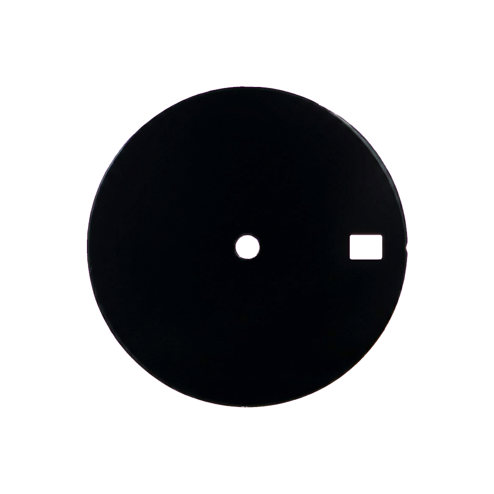 Lucius Atelier Pitch Black Enamel Dial (Date) — Dial