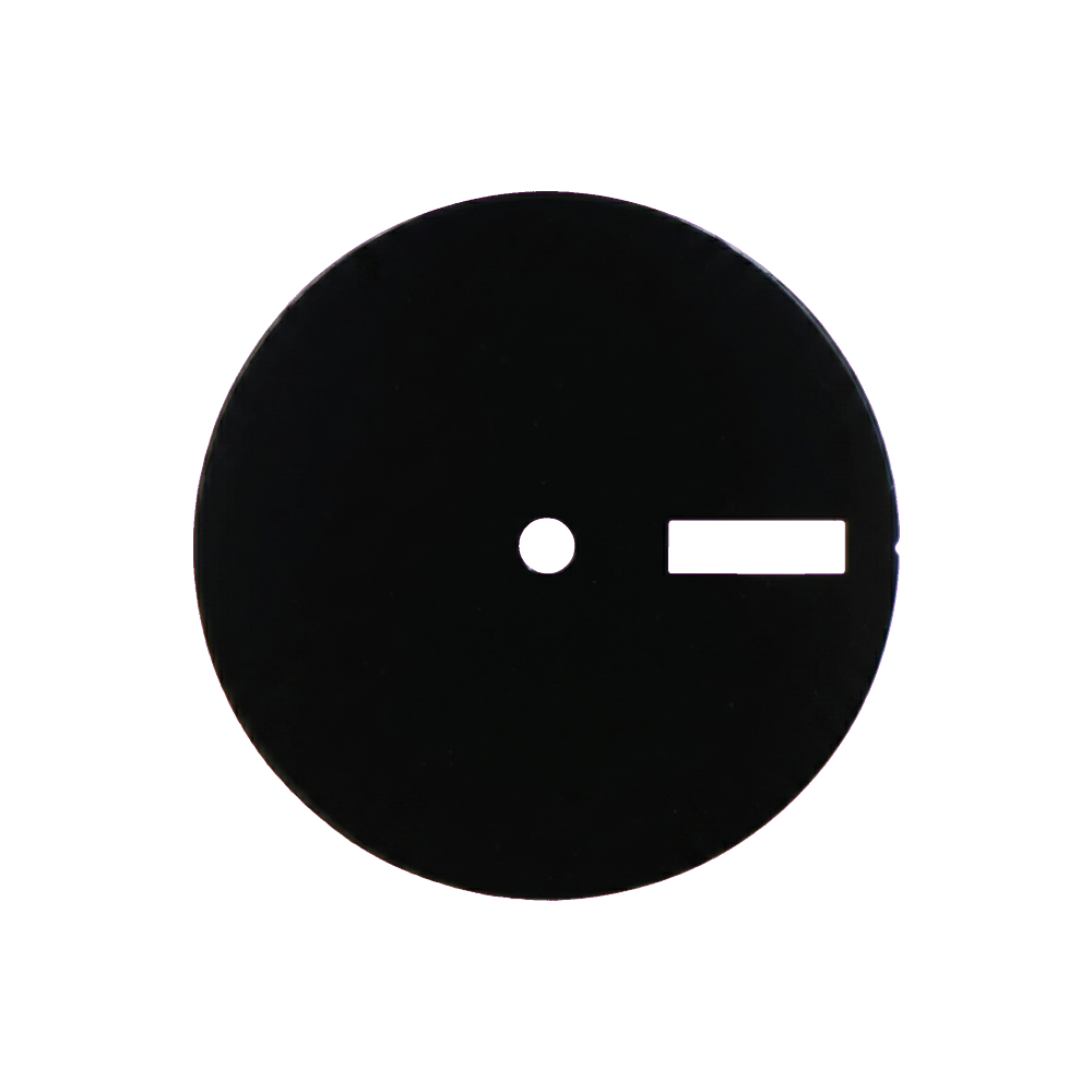 Lucius Atelier Pitch Black Enamel Dial (Day Date) — Dial