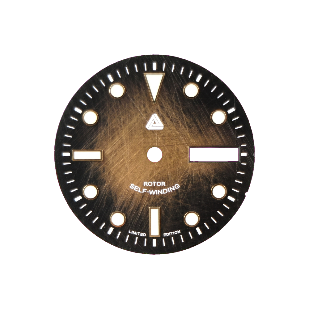 Lucius Atelier The Bronze Medallion Diver Dial - Gold Edition (Day Date) — Dial