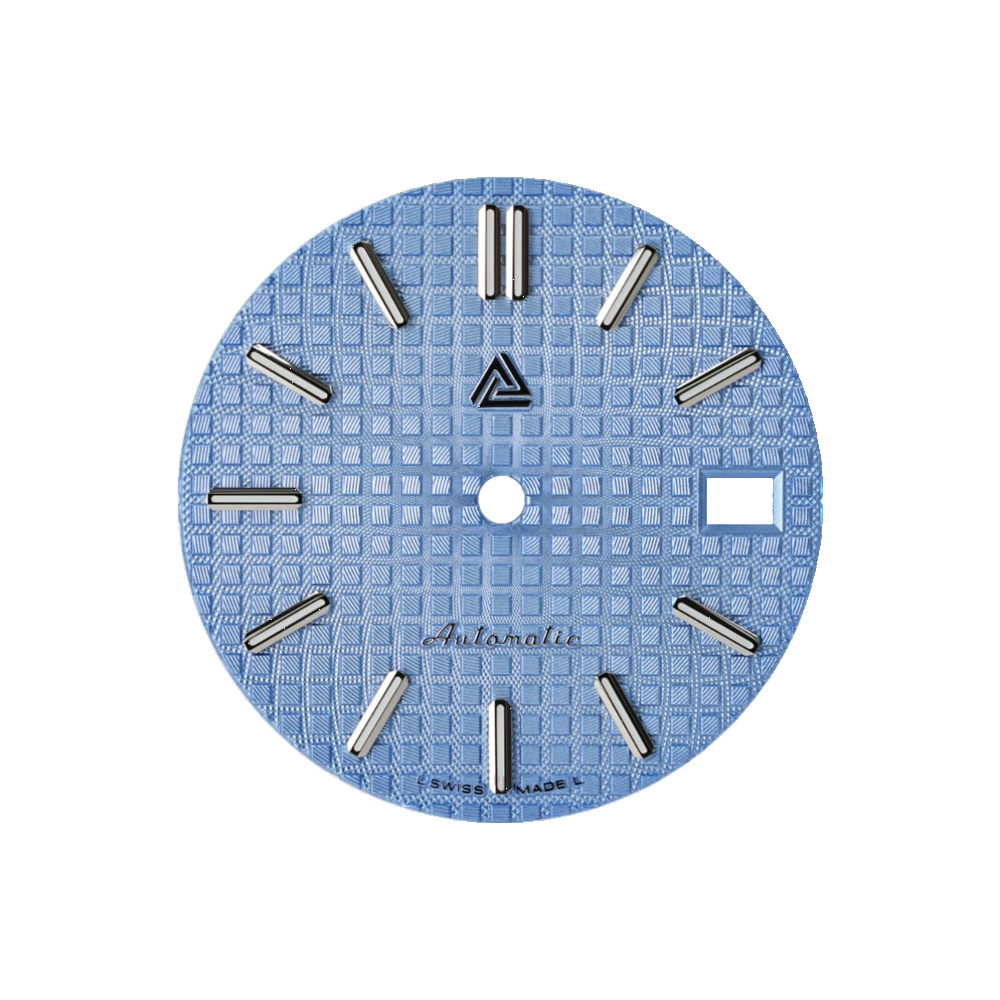 Lucius Atelier The Great Oak Dial - Ice Blue (Date) — Dial