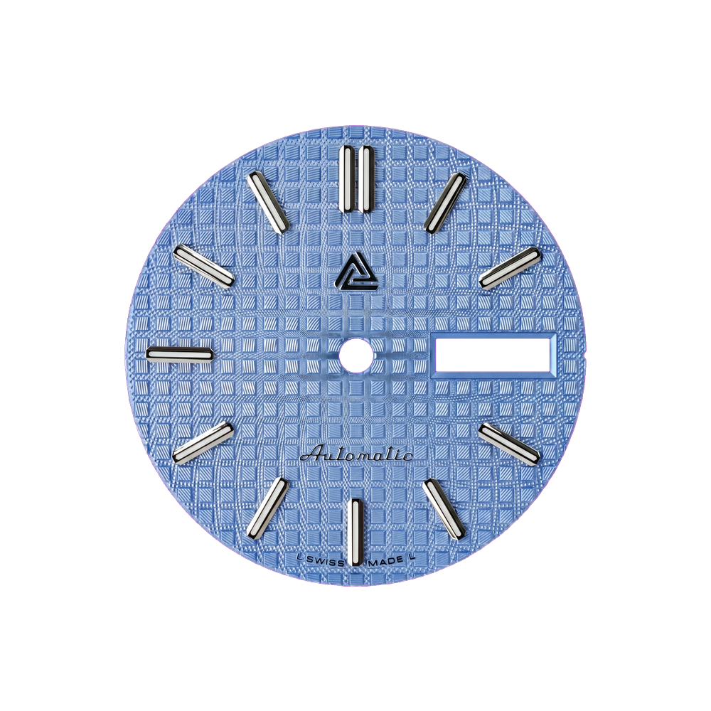 Lucius Atelier The Great Oak Dial - Ice Blue (Day Date) — Dial