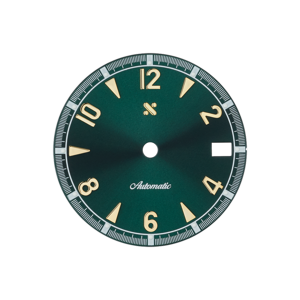 Namoki Alpine Sunburst Green — Sunburst Dial